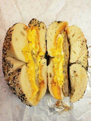 Shake Hands with Sausage, Egg, & Cheese on an Everything Bagel!!  Eat, Sleep, ROCK, Repeat!!