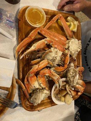 Crab leg sampler