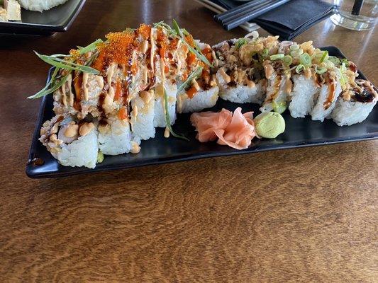 Stepping Stone w/Crab Salad & an Idaho Roll. Superb!!!