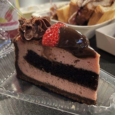 Chocolate Covered Strawberry Cheesecake