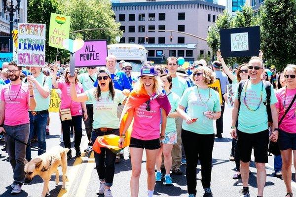 Christ Church marching at Portland's Pride Parade!