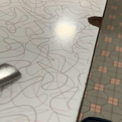 Cracked tables.. Martindale Chief Diner