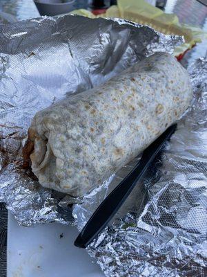 House Special Burrito is huge!