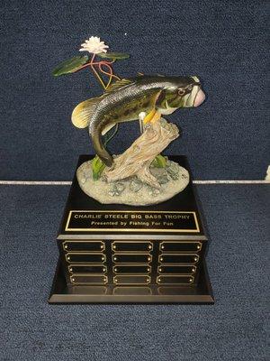 Cool Fish Resin Mounted onto Base for a Perpetual Trophy!