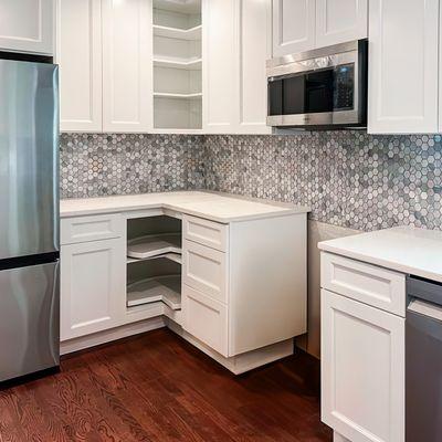 Kitchen Backsplash Installation.