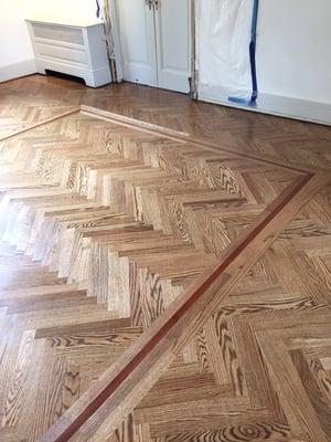 Herringbone with border by First Class