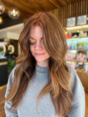 Hair Color Retouch & Root Shadow - red hair