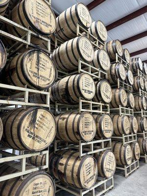 Bourbon aged barrels