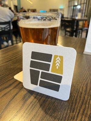 Dank Heavens IPA and logo coaster!