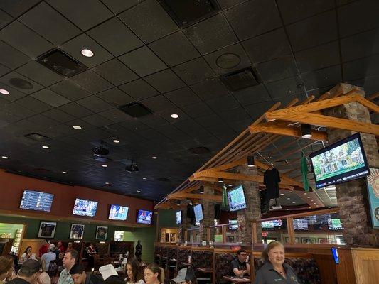 Inside dining area