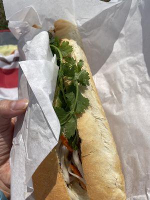 Grilled pork banh mi