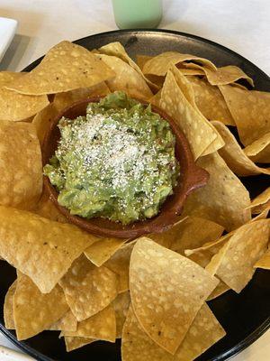 Guacamole and chips