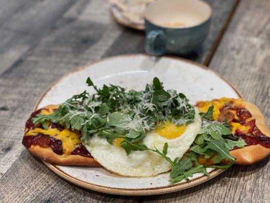 Breakfast Pizza, surprisingly tasty! Yes, totally works.