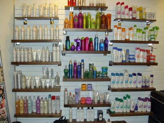 We proudly carry: Goldwell, Redken, KMS, Rusk, AG, and much more!