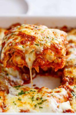 Authentic Italian lasagna