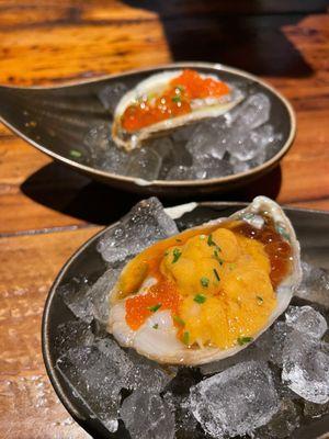 Uni craze omakase - oysters.