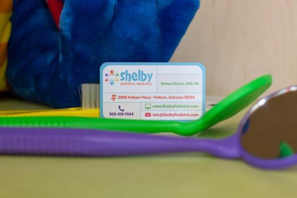 Shelby Pediatric Dentistry, Birmingham, AL Business Card