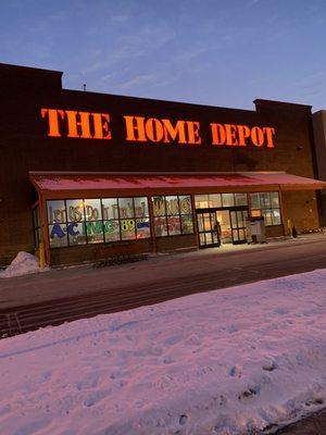 Front of Home Depot in st. Louis park