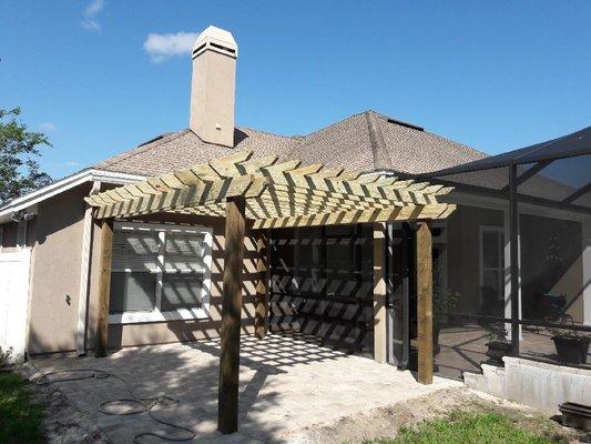 Pressure Treated Wood Pergola