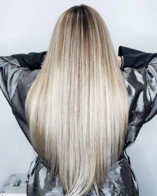 Platinum balayage ombre