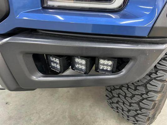 2017 Ford Raptor installed Fog lights LED and Exhaust system at Xtreme HID 408-271-0118