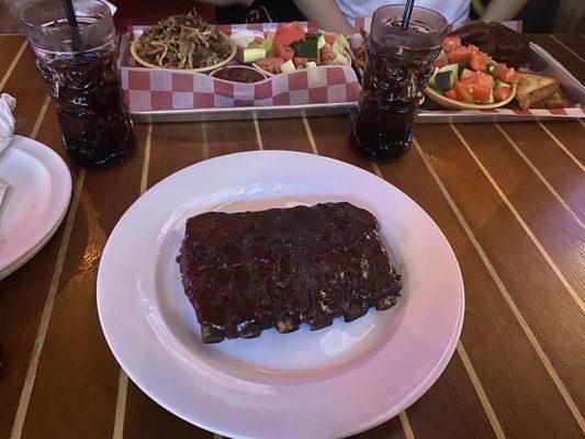 Half rack of St. Louis ribs