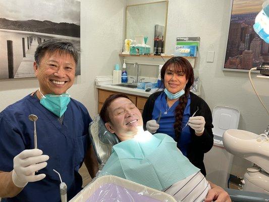 Happy Smile after a smooth and painless implant procedure