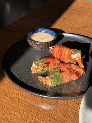 Bacon wrapped jalapeño