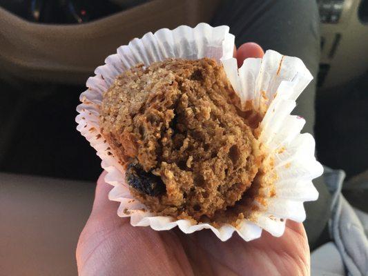 Bran raisin muffin