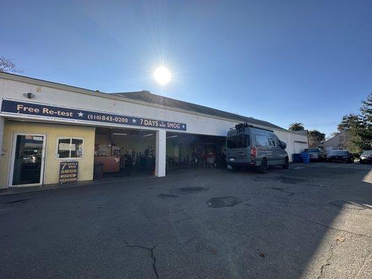 Sprinter Van getting a smog check