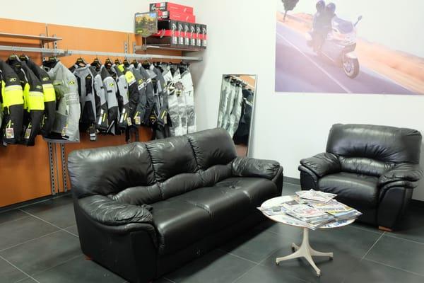 Customer Lounge at Garcia Moto BMW Ducati KTM