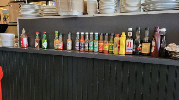 Hot sauces.