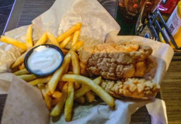 Chicken tenders and fries