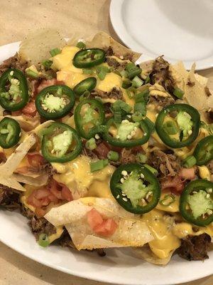 BBQ pork nachos