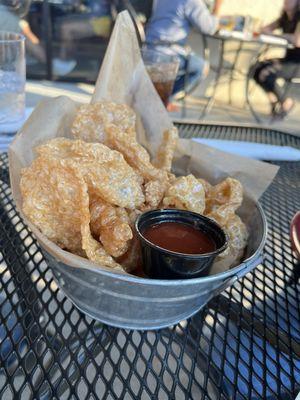 Freshly Fried Pork Rind Basket