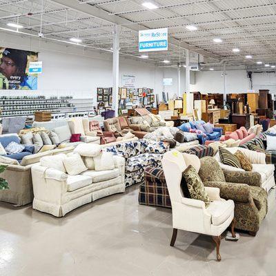 Rapidly changing inventory of gently used furniture,