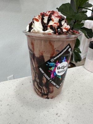 Chocolate covered strawberry shake