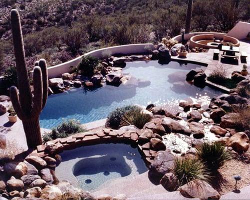 Rock Accent Pool & Spa