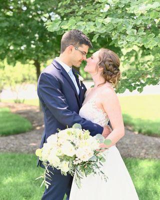 One of our stunning Starlet brides and her handsome husband!