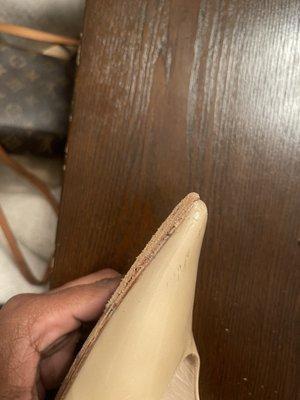 Replacement sole too thick