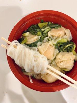 Shrimp wonton noodle soup