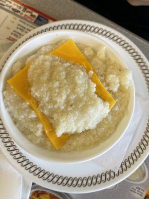 Grits with cheese