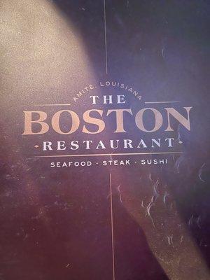 Cover of menu