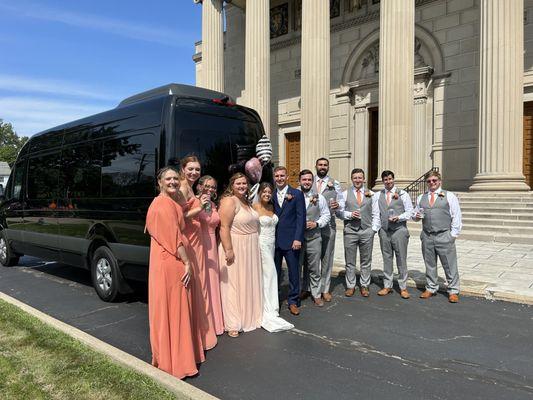 Perfect Ride for the Groom and Bride on their Wedding Day!