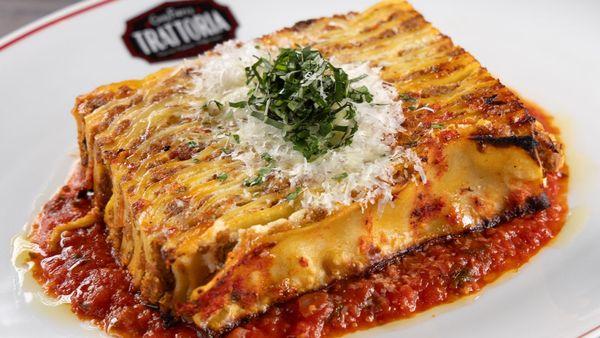 Lasagna at Guy Fieri's Trattoria in Eldorado Gaming Scioto Downs  Casino & Horse Racing in Columbus, OH..