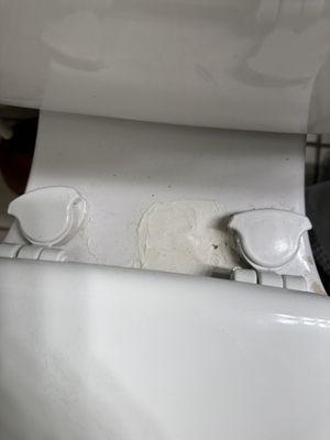 Broken toilet that I had to get them to fix was like this when I moved in