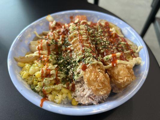 Tuna (canned) & Shrimp Bowl