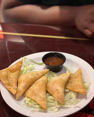 Crab Puffs ( basically Crab Rangoon)