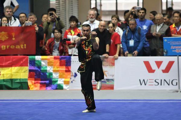 Sifu Proano performing in Emeishan, China and won a SILVER medal in his division with the USA Wushu Team.