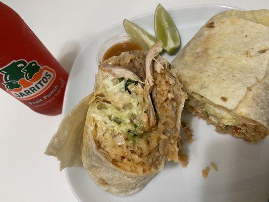 Chicken Super Burrito.  Delicious!